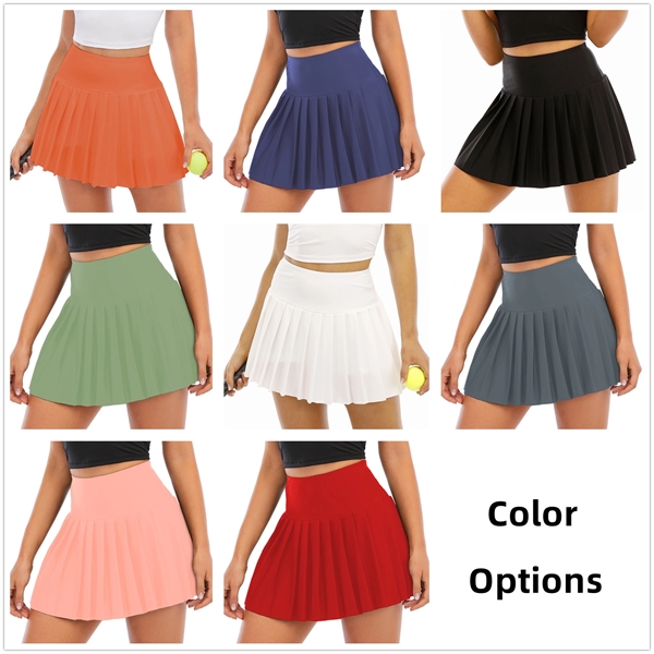 Women's Golf Pleated Tennis Skort with Ball Pockets - Women's Golf Pleated Tennis Skort with Ball Pockets - Image 1 of 3
