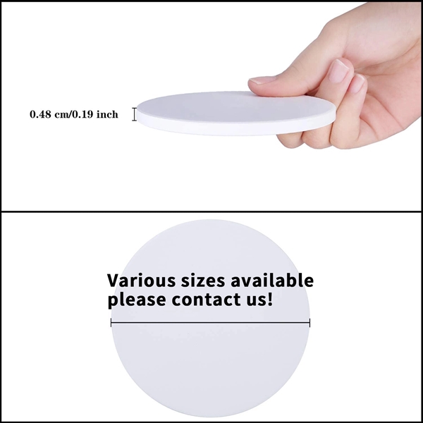Customizable Absorbent Ceramic Coaster