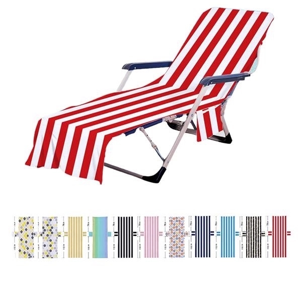 Stripe Beach Chair Cover - Stripe Beach Chair Cover - Image 0 of 3