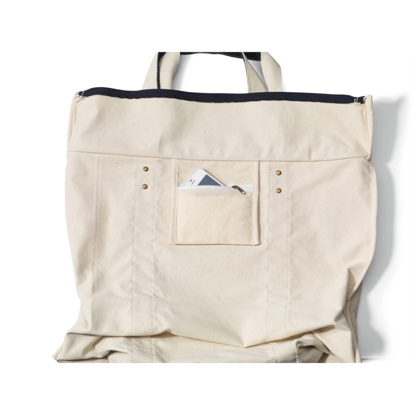 Seaside Zippered Cotton Tote - Seaside Zippered Cotton Tote - Image 12 of 14