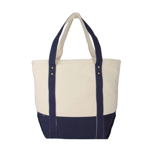 Seaside Zippered Cotton Tote - Seaside Zippered Cotton Tote - Image 13 of 14