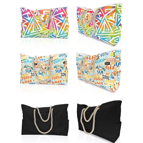 Beach Tote Shoulder Bag - Beach Tote Shoulder Bag - Image 4 of 7