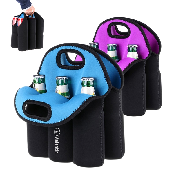 6 Pack Bottle Can Carrier Tote - 6 Pack Bottle Can Carrier Tote - Image 0 of 1