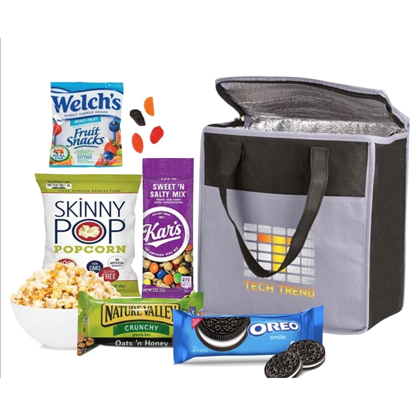 Insulated Grocery Tote with Snacks - Insulated Grocery Tote with Snacks - Image 2 of 6