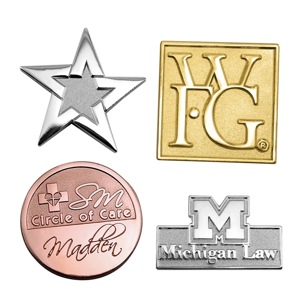 Custom Lapel Pins, Sandblast & Polished Finish - Custom Lapel Pins, Sandblast & Polished Finish - Image 13 of 15