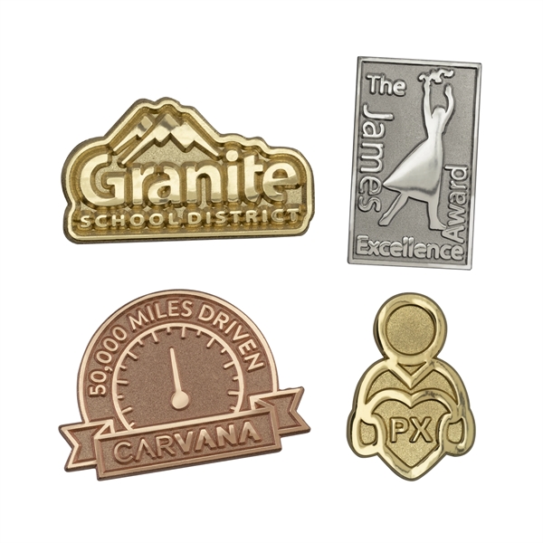 Custom Lapel Pins, Sandblast & Polished Finish - Custom Lapel Pins, Sandblast & Polished Finish - Image 14 of 15