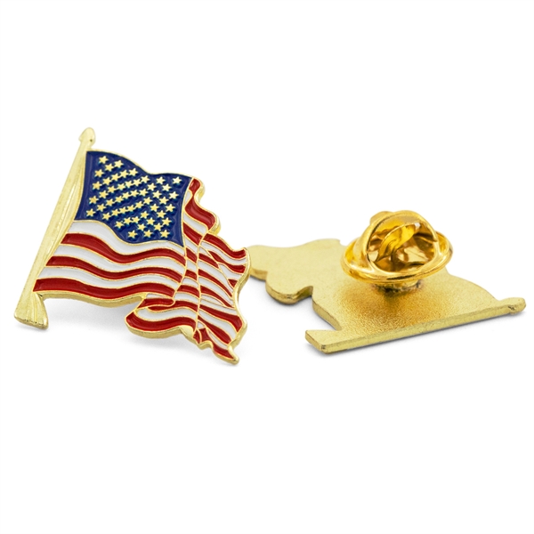 Lapel Pin, Stock Die Struck USA FLAG - Lapel Pin, Stock Die Struck USA FLAG - Image 1 of 1