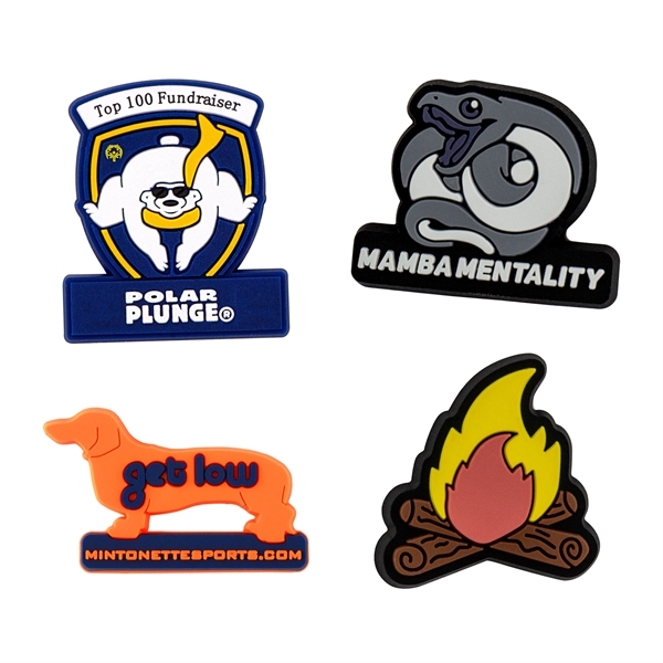Soft PVC Lapel Pins, Custom Shape - Soft PVC Lapel Pins, Custom Shape - Image 0 of 6
