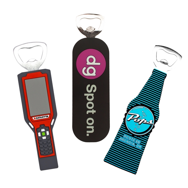 Custom Shape PVC Bottle Openers - Custom Shape PVC Bottle Openers - Image 0 of 4
