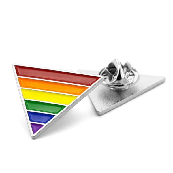 Rainbow Pride Triangle Lapel Pin - Rainbow Pride Triangle Lapel Pin - Image 0 of 1