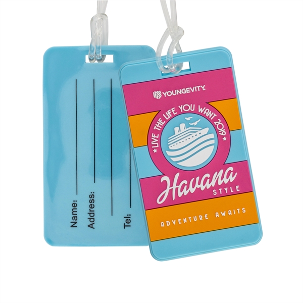 Custom Shape PVC Luggage Bag Tags