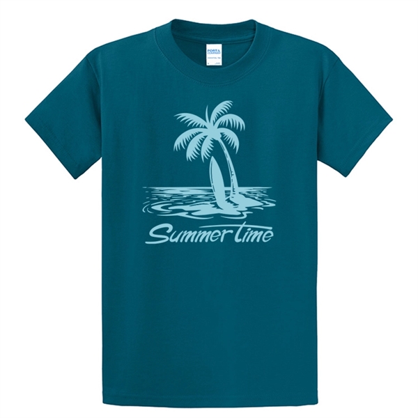 100% Colored Cotton T-Shirt - 100% Colored Cotton T-Shirt - Image 18 of 19