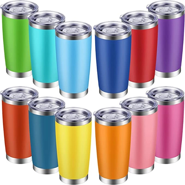 20 Oz Stainless Steel Tumbler With Lid - 20 Oz Stainless Steel Tumbler With Lid - Image 0 of 3