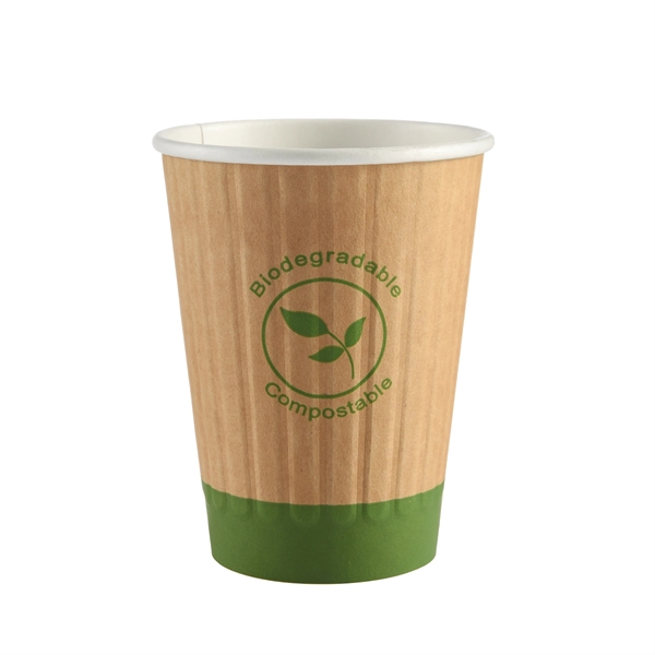12 oz Insulated Disposable Paper Cups - Custom - 12 oz Insulated Disposable Paper Cups - Custom - Image 0 of 2