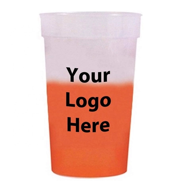 16 oz Reusable PP Plastic Party Stadium Color Changing Cups - 16 oz Reusable PP Plastic Party Stadium Color Changing Cups - Image 1 of 2