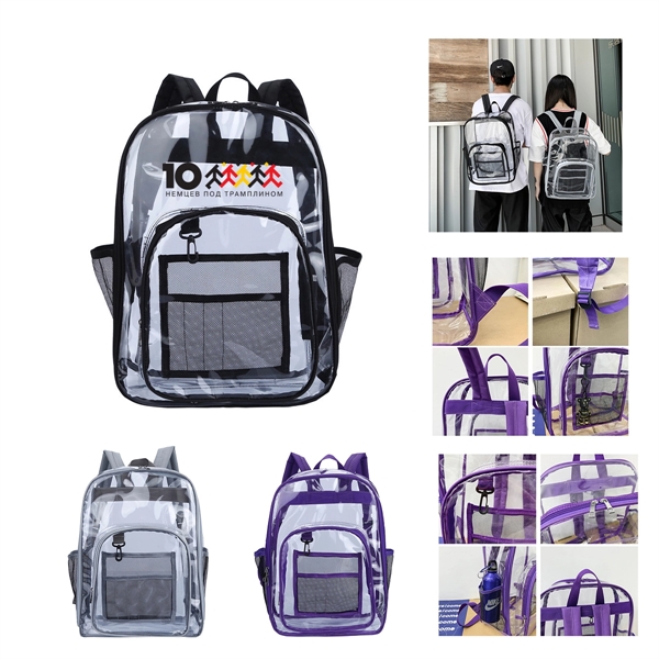 Pvc Clear Backpack - Pvc Clear Backpack - Image 0 of 2