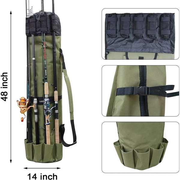 Fishing Pole Bag With Rod Holder - Fishing Pole Bag With Rod Holder - Image 1 of 3