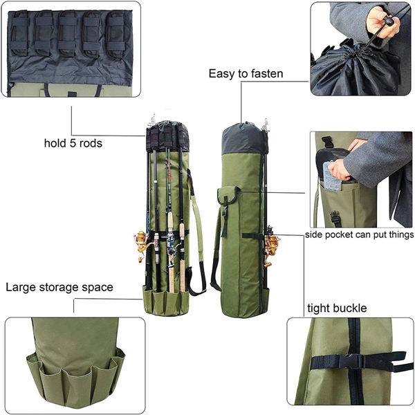 Fishing Pole Bag With Rod Holder - Fishing Pole Bag With Rod Holder - Image 2 of 3