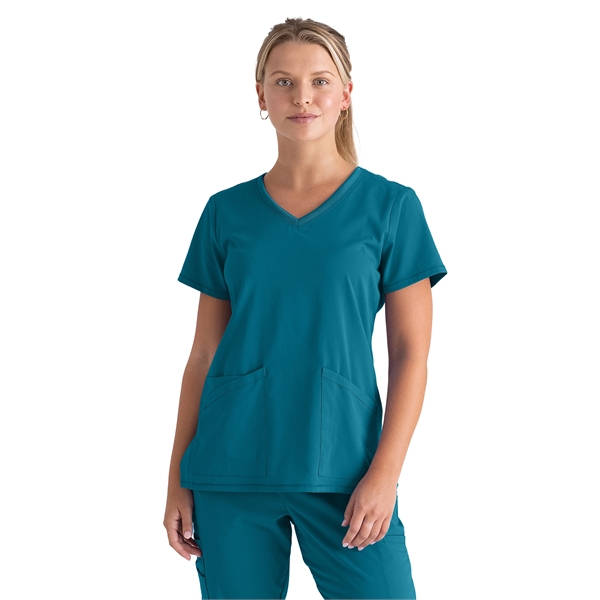 Grey's Anatomy Spandex Stretch - Women's Three-Pocket V-N... - Grey's Anatomy Spandex Stretch - Women's Three-Pocket V-N... - Image 0 of 29