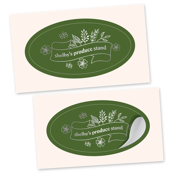 Oval Foil Stickers - Oval Foil Stickers - Image 2 of 4