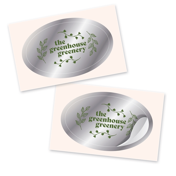 Oval Foil Stickers - Oval Foil Stickers - Image 4 of 4