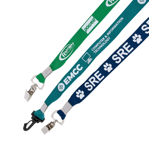 Eco Friendly Flat Polyester Lanyards - Eco Friendly Flat Polyester Lanyards - Image 1 of 3