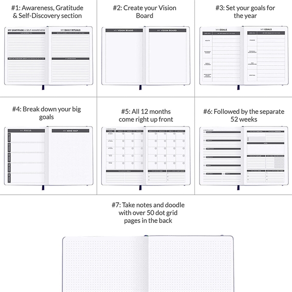 A5 Weekly & Monthly Life Planner - A5 Weekly & Monthly Life Planner - Image 3 of 5