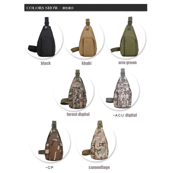 Tactical Sling Crossbody Bag 800D Nylon Oxford - Tactical Sling Crossbody Bag 800D Nylon Oxford - Image 2 of 2