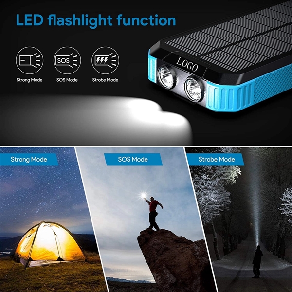 Solar Charger 30000Mah Power Bank Wireless Portable - Solar Charger 30000Mah Power Bank Wireless Portable - Image 1 of 4