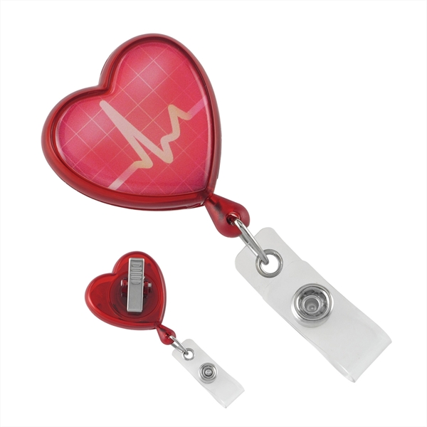 Heart Health Badge Reel w/ Swivel Back - Heart Health Badge Reel w/ Swivel Back - Image 0 of 0