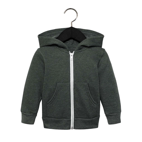 BELLA + CANVAS Toddler Sponge Fleece Full-Zip Hoodie - BELLA + CANVAS Toddler Sponge Fleece Full-Zip Hoodie - Image 3 of 10