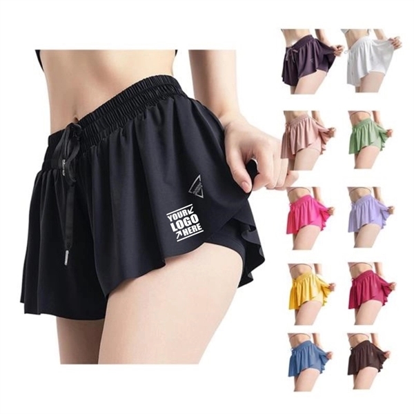 Athletic 2 In 1 Flowy Running Shorts For Women - Athletic 2 In 1 Flowy Running Shorts For Women - Image 0 of 0