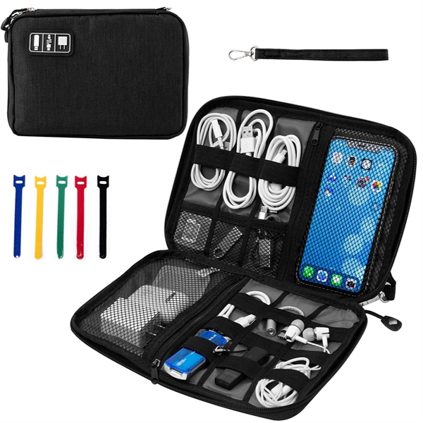 Travel Cable Organizer Pouch - Travel Cable Organizer Pouch - Image 0 of 4