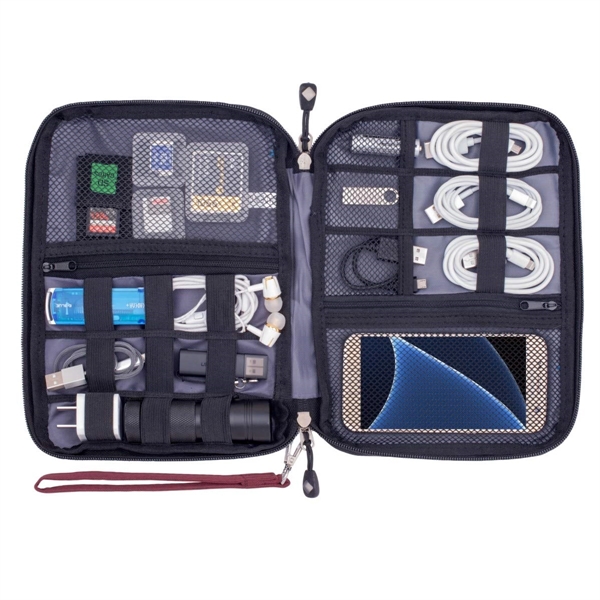 Travel Cable Organizer Pouch - Travel Cable Organizer Pouch - Image 2 of 4