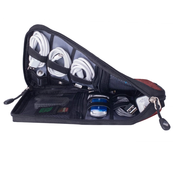 Travel Cable Organizer Pouch - Travel Cable Organizer Pouch - Image 4 of 4