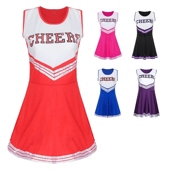 College Sports Cheerleader Uniform Outfit - College Sports Cheerleader Uniform Outfit - Image 0 of 32