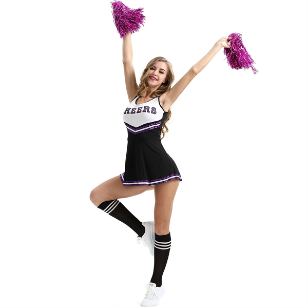 College Sports Cheerleader Uniform Outfit - College Sports Cheerleader Uniform Outfit - Image 1 of 32