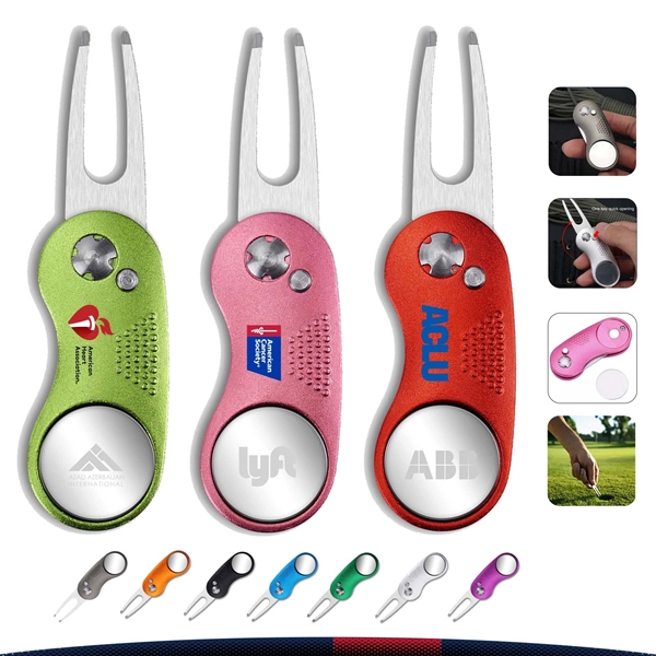 Foldable Golf Divot Tool - Foldable Golf Divot Tool - Image 0 of 10
