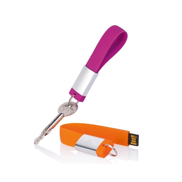 USB Flash Drive Silicone Keychain - USB Flash Drive Silicone Keychain - Image 2 of 5