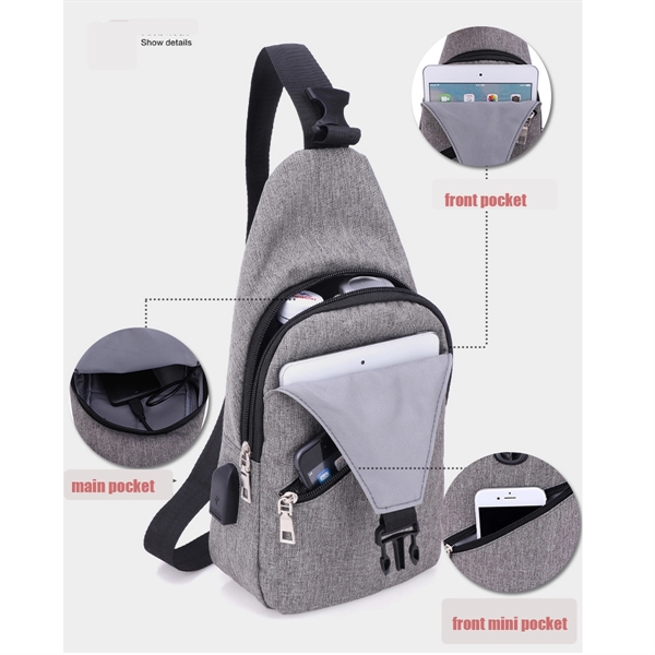 Sling Bag Men Shoulder Backpack Crossbody - Sling Bag Men Shoulder Backpack Crossbody - Image 1 of 2
