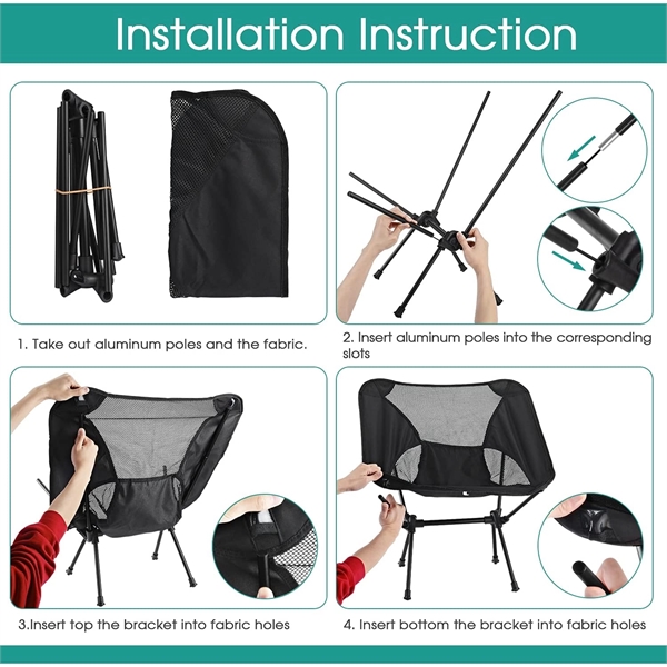 Portable Folding Oxford Camping Chair - Portable Folding Oxford Camping Chair - Image 1 of 4