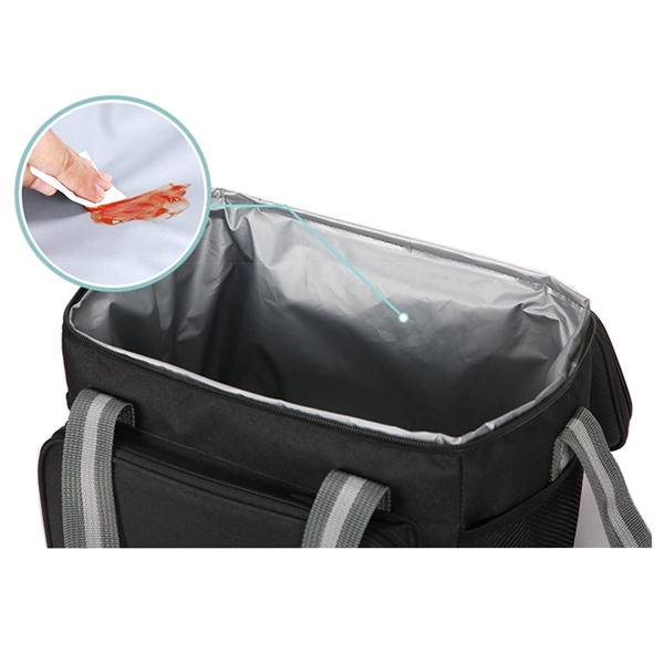 Insulated Lunch Bag Soft Cooler Tote - Insulated Lunch Bag Soft Cooler Tote - Image 2 of 7