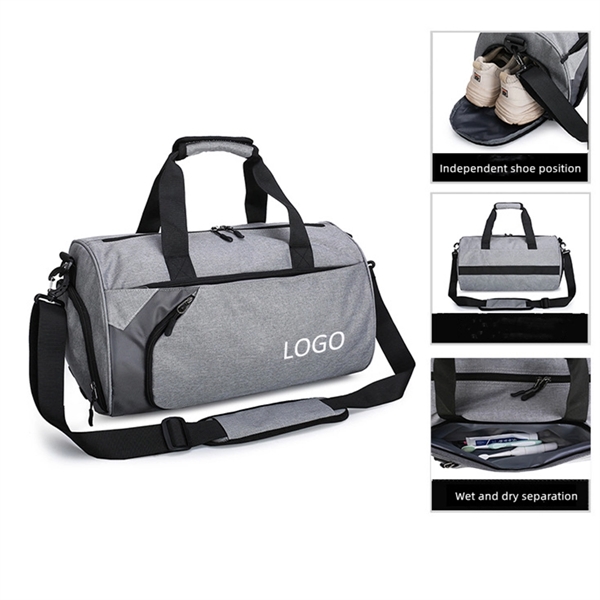 Sports Gym Duffel Bag With Shoe Compartment - Sports Gym Duffel Bag With Shoe Compartment - Image 0 of 4