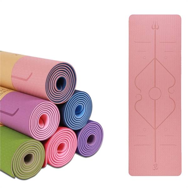 Double Sided Color Tpe Yoga Mat - Double Sided Color Tpe Yoga Mat - Image 0 of 2