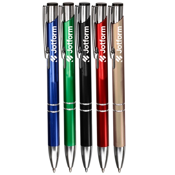 Sleek Metal Finish Aluminum Ballpoint Pens - Sleek Metal Finish Aluminum Ballpoint Pens - Image 0 of 4