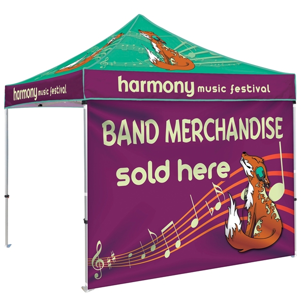 10' Heavy Duty Tent with One Full Double Sided Wall - 10' Heavy Duty Tent with One Full Double Sided Wall - Image 3 of 18
