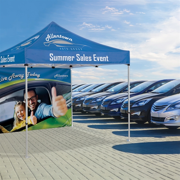 10' Heavy Duty Tent with One Full Double Sided Wall - 10' Heavy Duty Tent with One Full Double Sided Wall - Image 16 of 18