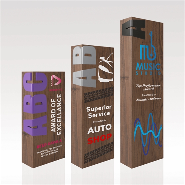 Customizable Walnut Award w/ Full-Color - Rectangular - Customizable Walnut Award w/ Full-Color - Rectangular - Image 1 of 6