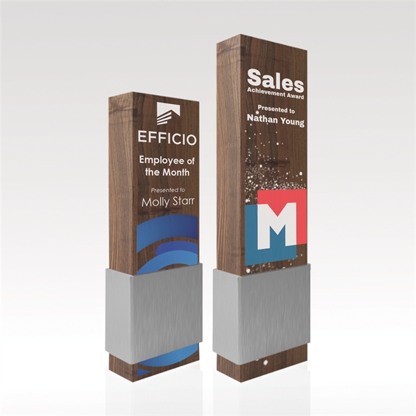 Customizable Walnut Award w/ Full-Color - Rectangular - Customizable Walnut Award w/ Full-Color - Rectangular - Image 2 of 6