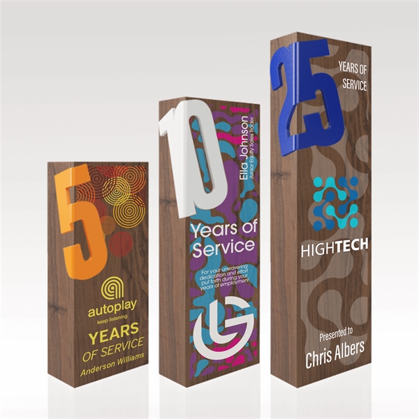 Customizable Walnut Award w/ Full-Color - Rectangular - Customizable Walnut Award w/ Full-Color - Rectangular - Image 3 of 6